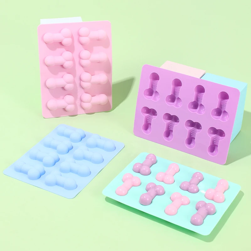 Soap Making Bar - 3D クリエイティブペニス型ケーキ型食品グレードのシリコーンフォンダン石鹸菌誕生日パーティーパロディー用品ベーキングモールドケーキツール