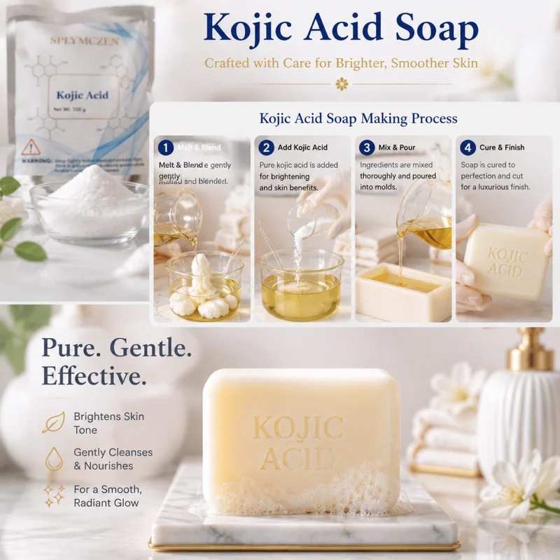 Soap Making Acid - SPLYMCZEN ソープフレグランス コジック酸結晶パウダー クレンジングバー＆DIYスキンケアソープ製造用材料