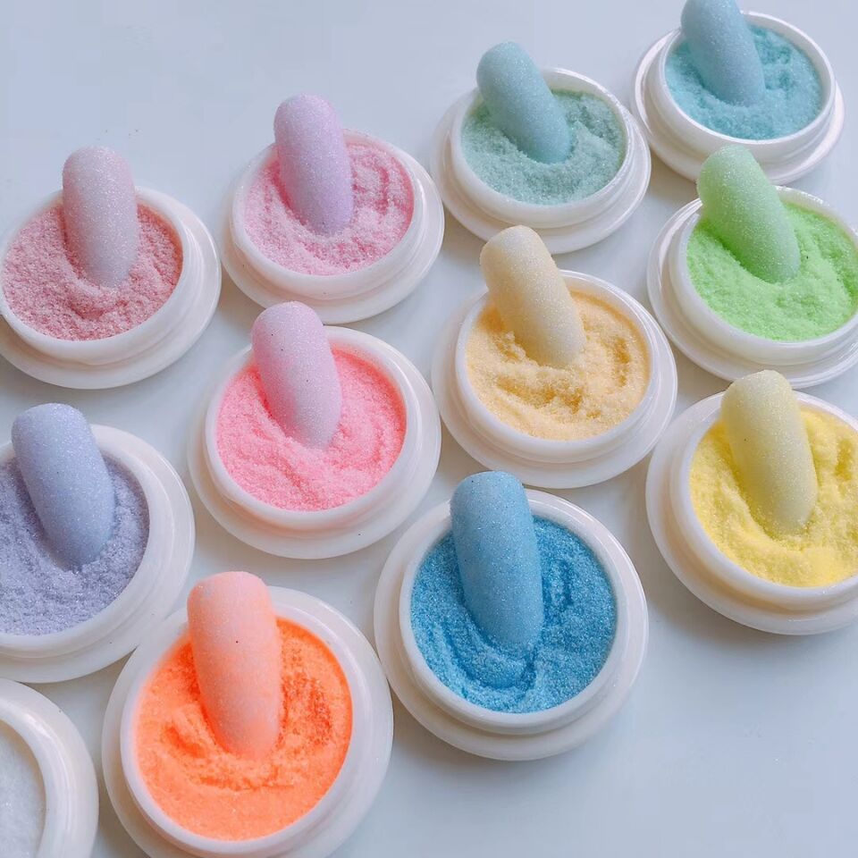 Mica Powder Colorant - 12 色/セットネイルパウダーネイルアートグリッター星空シュガーセーターパウダースターライト効果マニキュア UV ジェルポリッシュ装飾顔料