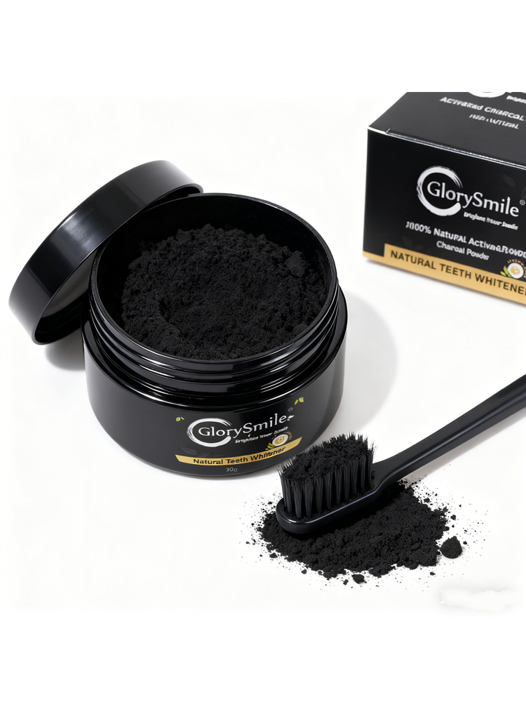 Activated Charcoal Powder - グロリースマイル活性炭歯磨き粉、炭歯磨き粉、ココナッツ殻活性炭粉