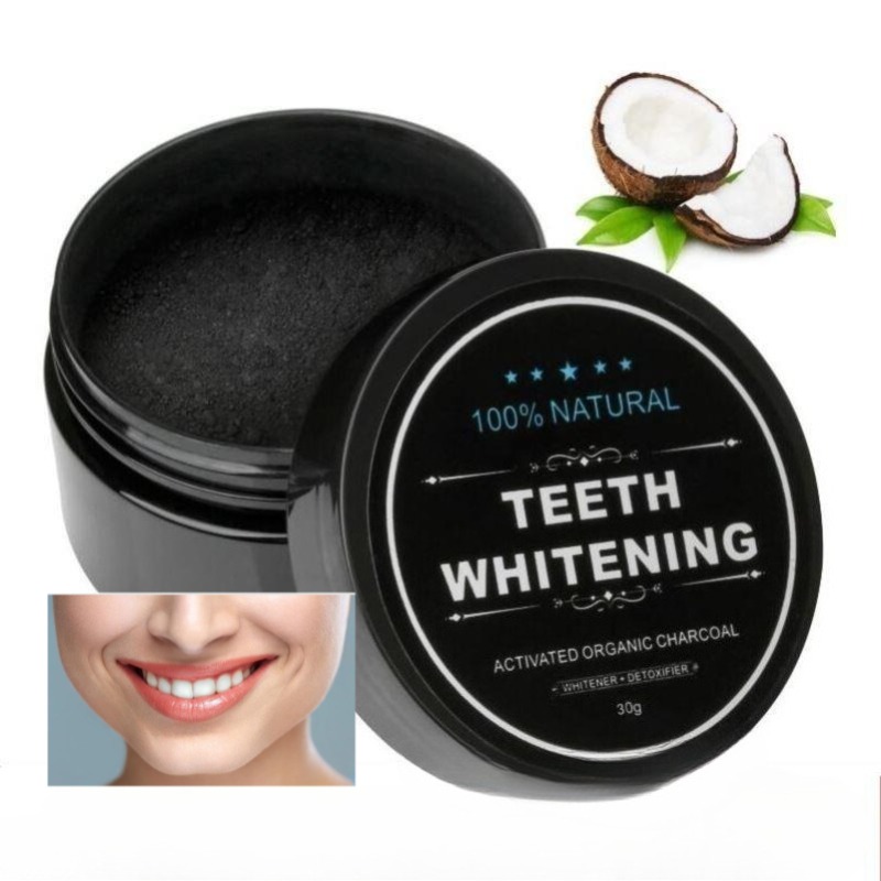 Activated Charcoal Powder - 1 ボックス活性炭歯ホワイトニングパウダー、木炭歯クリーニングパウダー、ココナッツシェル活性炭パウダークラシック