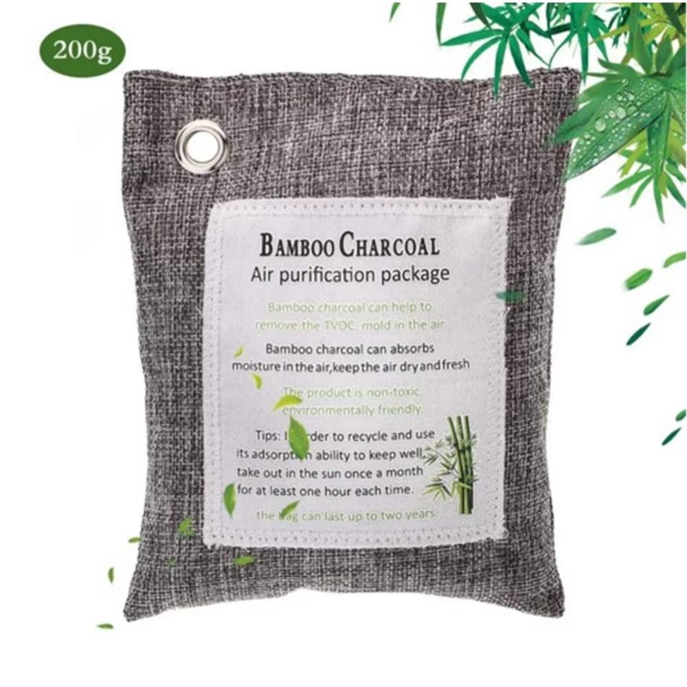 Activated Charcoal Powder - 1pc 竹炭バッグ冷蔵庫消臭剤活性炭クローゼットキャビネットペットエリア天然芳香剤臭気吸収バッグ