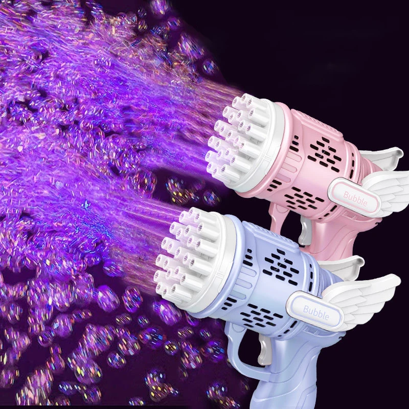 Soap Making Cold Process - バブルガン子供のおもちゃロケット 32 穴シャボン玉マシンガン形状自動送風機ライト屋外おもちゃギフトパーティー