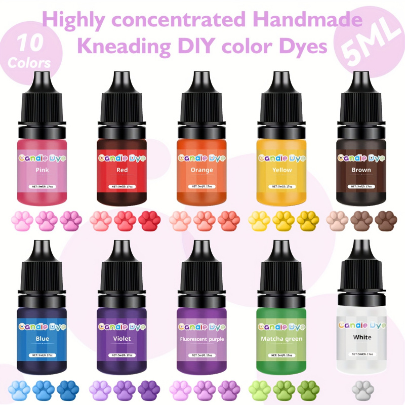Soap Making Game - スクイーズペイント、5ml/ボトル、10色の複数のカラーオプションが利用可能、DIYSquishyおもちゃ、キャンドル作り、石鹸作り、高濃度