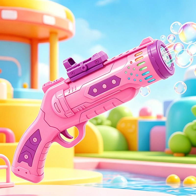 Soap Making Cold Process - 2026年新型バブルマシン ソープフルバブルガン 自動吹き出し機 屋外パーティーゲーム おもちゃ 男の子