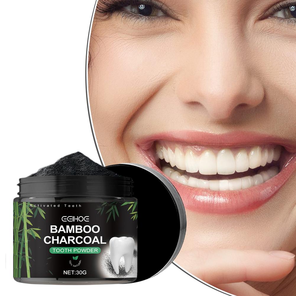 Activated Charcoal Powder - 歯のホワイトニングパウダー、活性炭歯のディープクリーニングパウダー、歯の汚れ除去剤、自然なフレッシュな息
