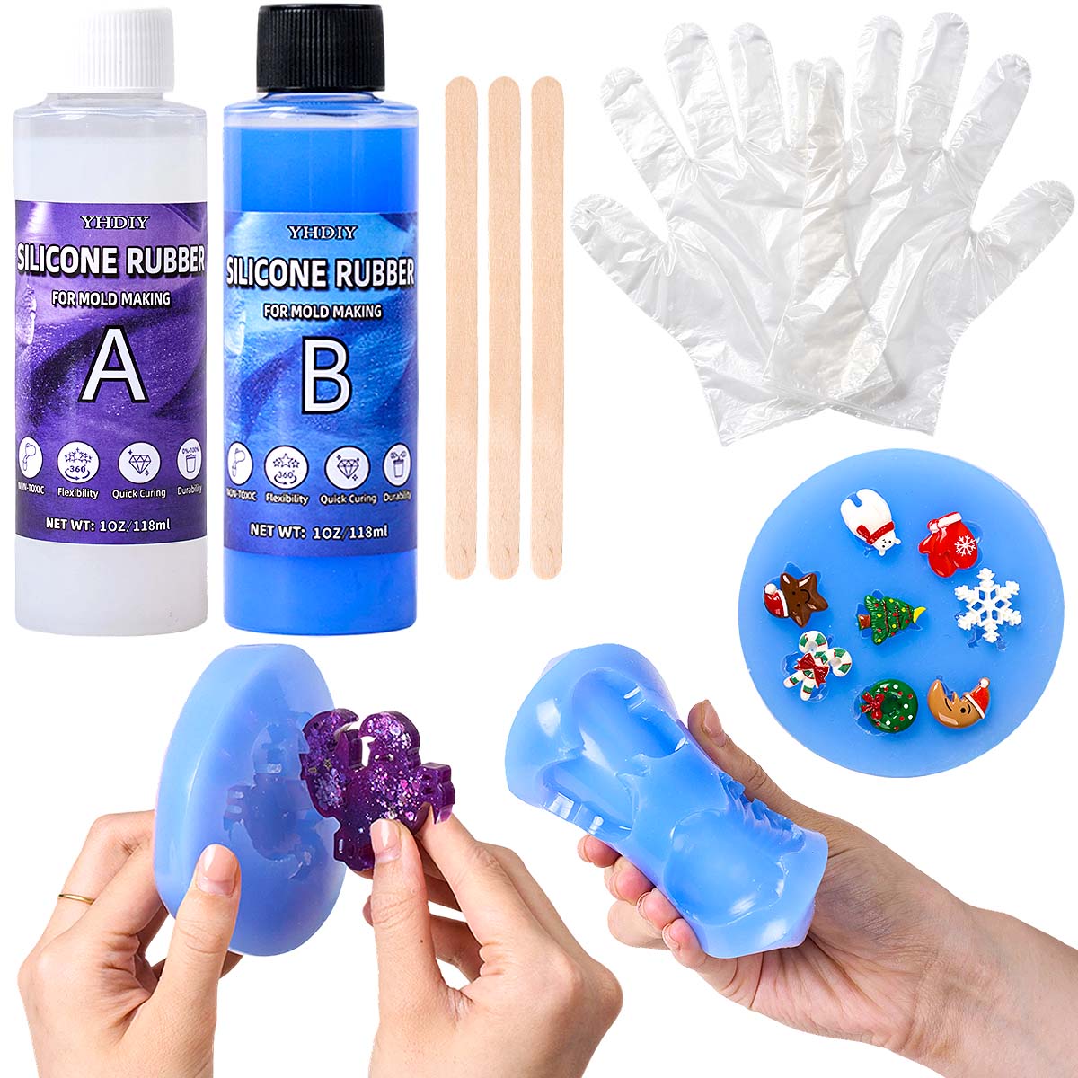 118ml/296mlシリコンモールド作成キット DIYキャ - Soap Making Liquid のレビューと価格