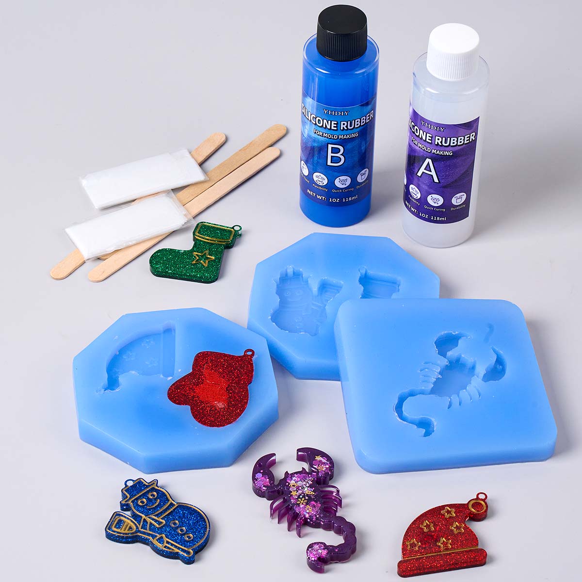 118ml/296mlシリコンモールド作成キット DIYキャ - Soap Making Liquid のレビューと価格