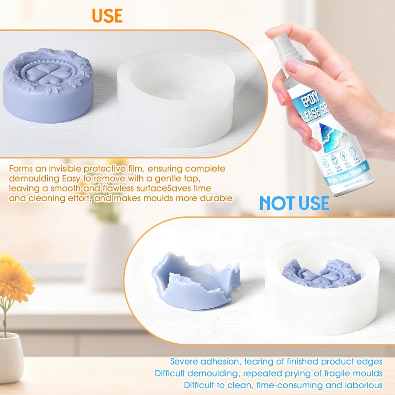 シリコンリリーススプレー エポキシリリーススプレー 強力な型 - Soap Making Bar のレビューと価格