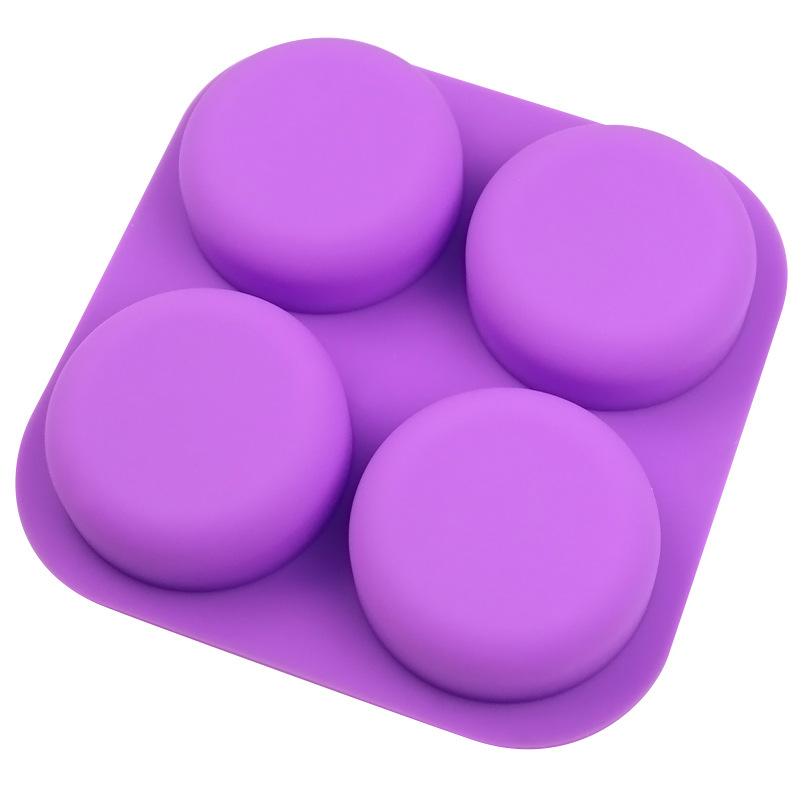 卸売4穴丸型シリコンモールド - 家庭用デザート、ケーキ、D - Soap Making Cold Process のレビューと価格