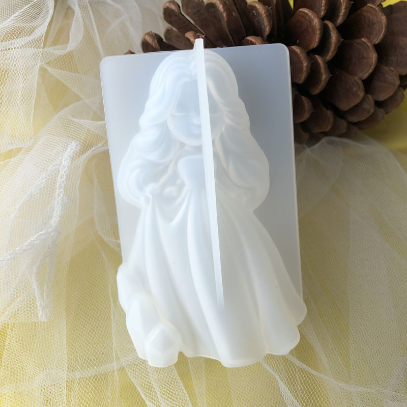 3D かわいいプリンセスシリコーンキャンドルモールド天使の女 - Soap Making Bar のレビューと価格