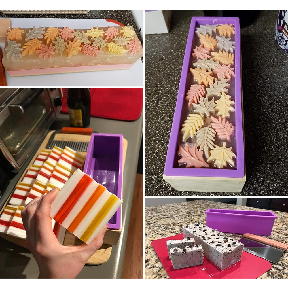 DIY 手作り石鹸作りキット 竹製カッティングボックスとシリ - Soap Making Ideas のレビューと価格