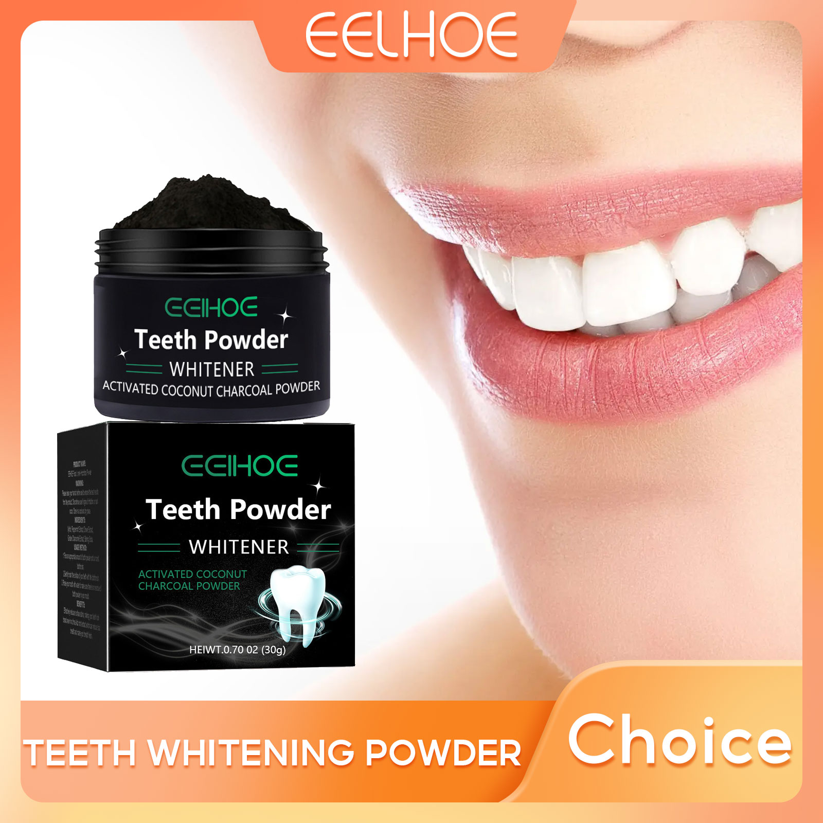 EELHOE 炭パウダー歯のホワイトニング製品の汚れを除去口 - Activated Charcoal Powder のレビューと価格