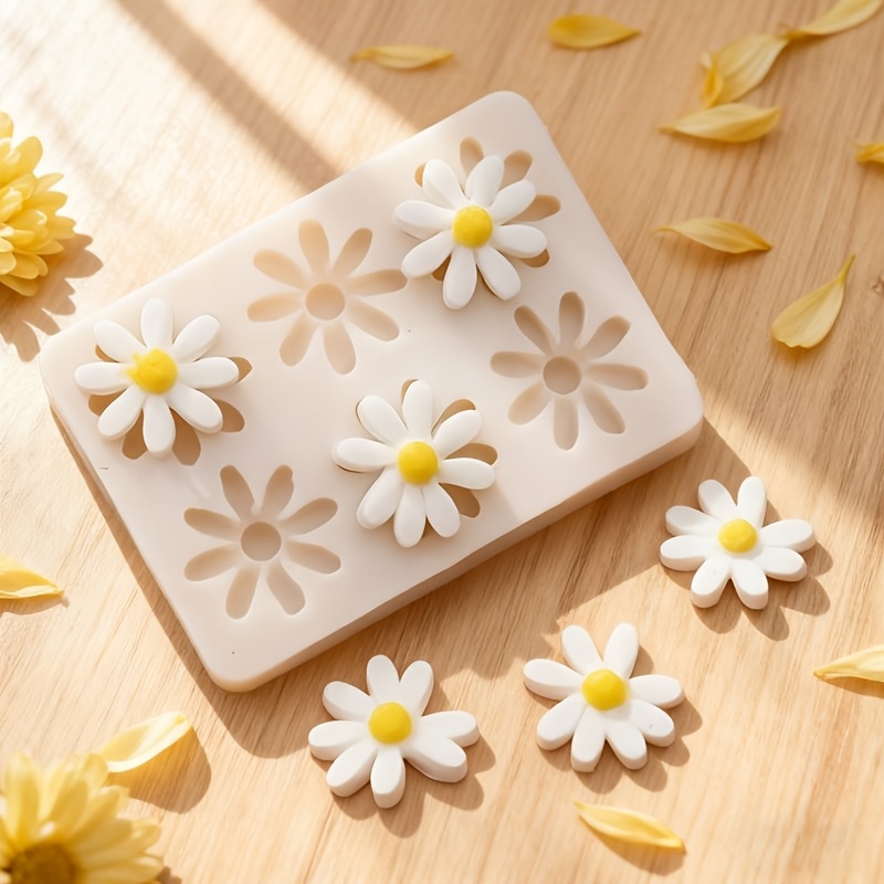 1pc 3D デイジーひまわりシリコンモールド石鹸キャンドル - Soap Making Bar のレビューと価格