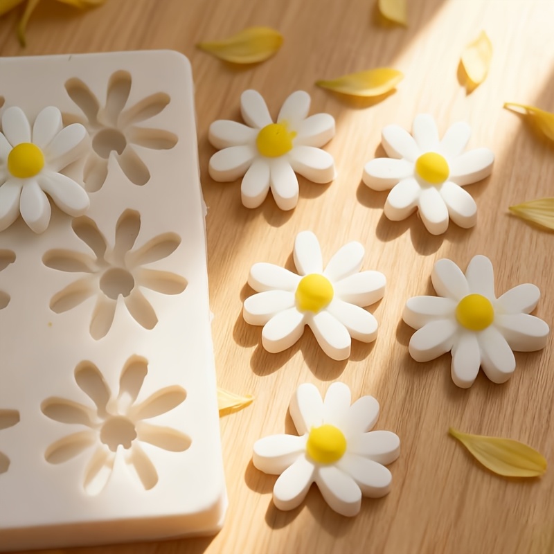 1pc 3D デイジーひまわりシリコンモールド石鹸キャンドル - Soap Making Bar のレビューと価格