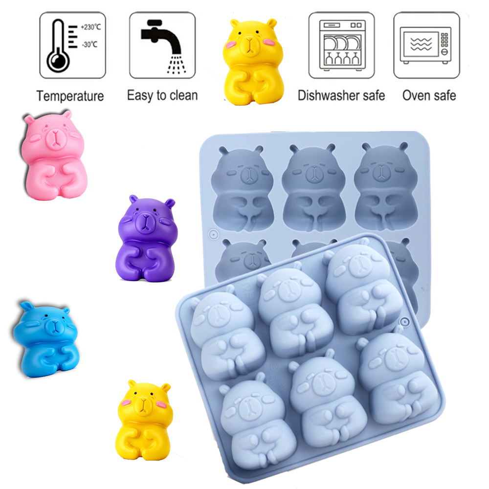 かわいいカピバラの形をしたシリコンケーキ型1個。チョコレート - Soap Making Ideas のレビューと価格
