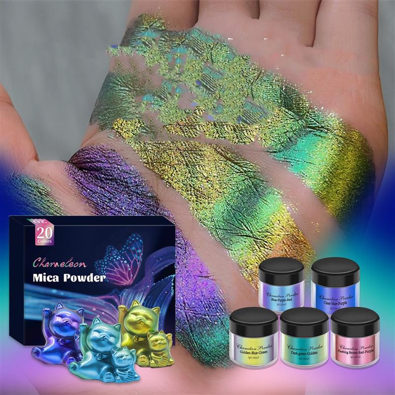 カメレオンネイルパウダー,エポキシ樹脂,ミネラルスムース,真 - Mica Powder Colorant のレビューと価格