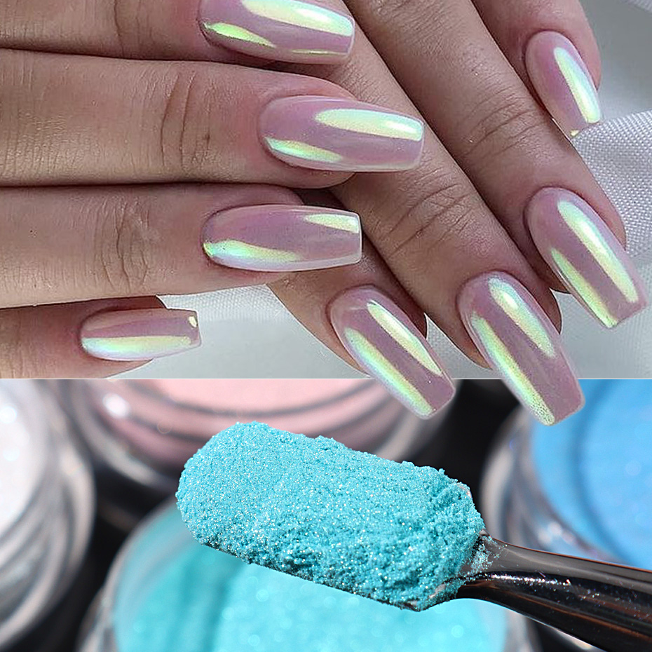 10 個セットネイルマーメイドディッピングパウダーオーロラ効 - Mica Powder Colorant のレビューと価格