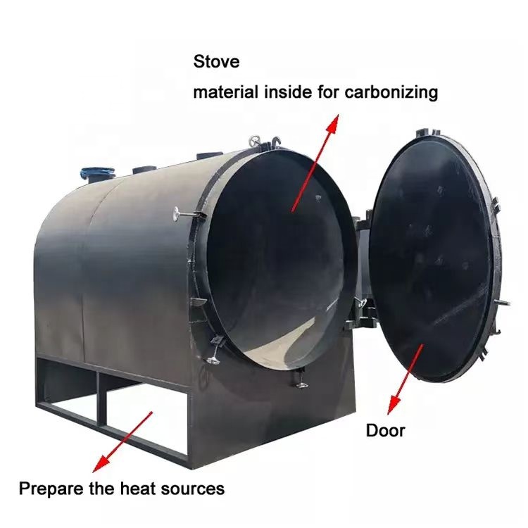 木炭粉製造機 バイオ炭製造機 活性炭炭化炉 - Activated Charcoal Powder のレビューと価格