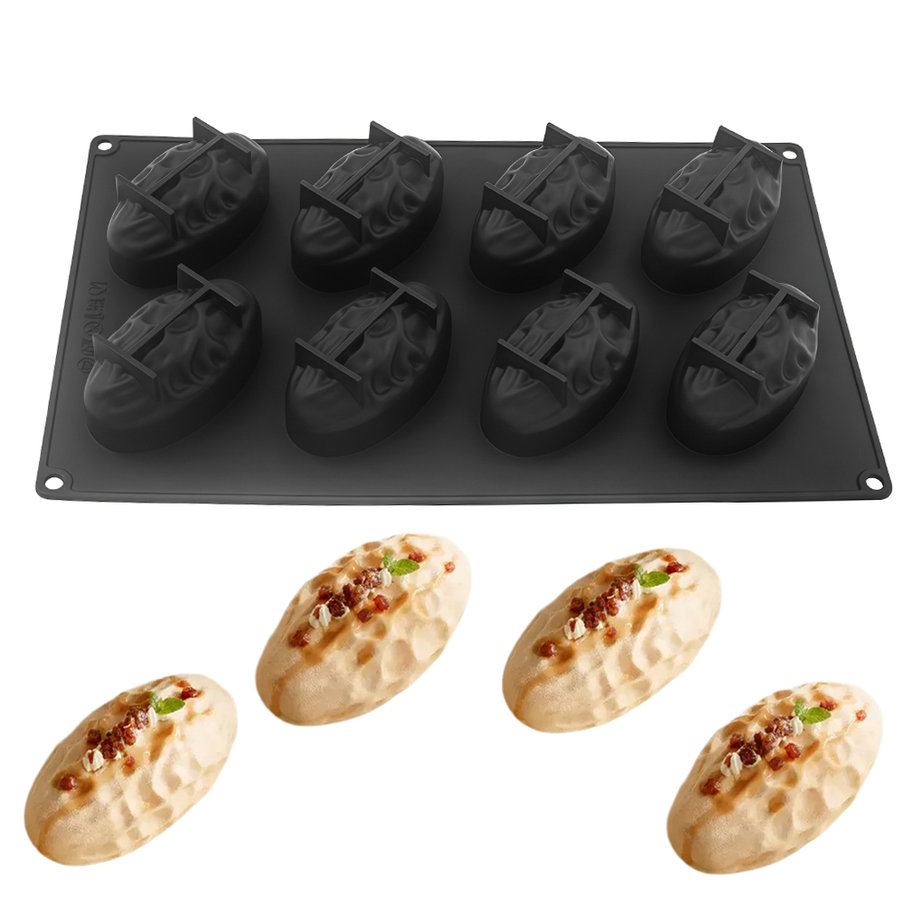 3または8セルのナツメヤシ型食品グレードシリコンムースケーキ - Soap Making Bar のレビューと価格