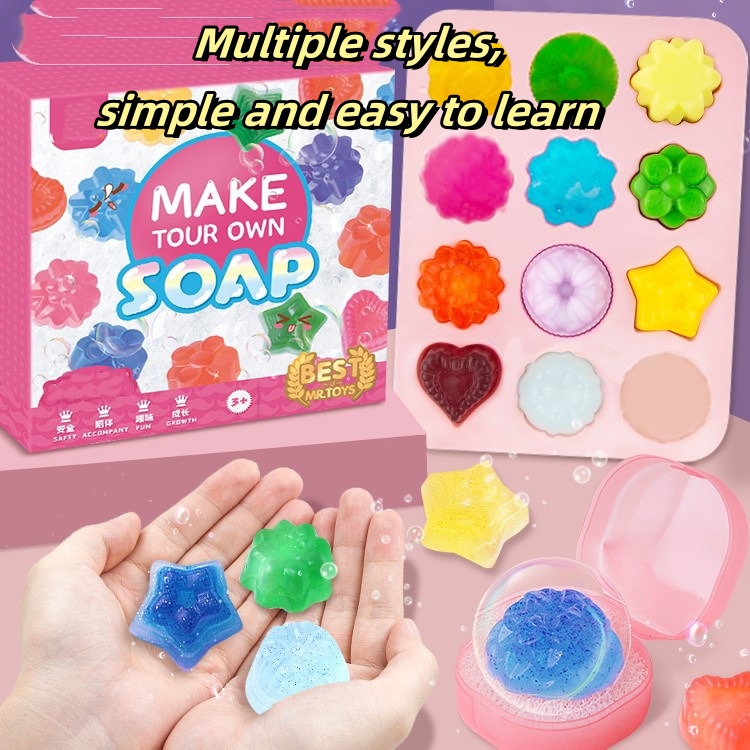 クリスタル石鹸作りキット,手作り,女の子のおもちゃセット,誕 - Soap Making Game のレビューと価格