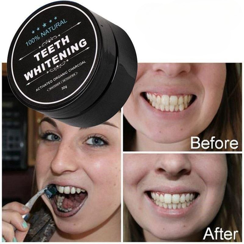 1 ボックス活性炭歯ホワイトニングパウダー、木炭歯クリーニン - Activated Charcoal Powder のレビューと価格