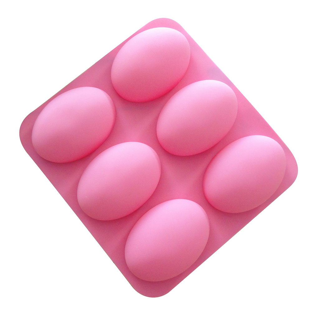 多機能楕円形シリコン石鹸型、6つの空洞、ケーキベーキングパン - Soap Making Ideas のレビューと価格