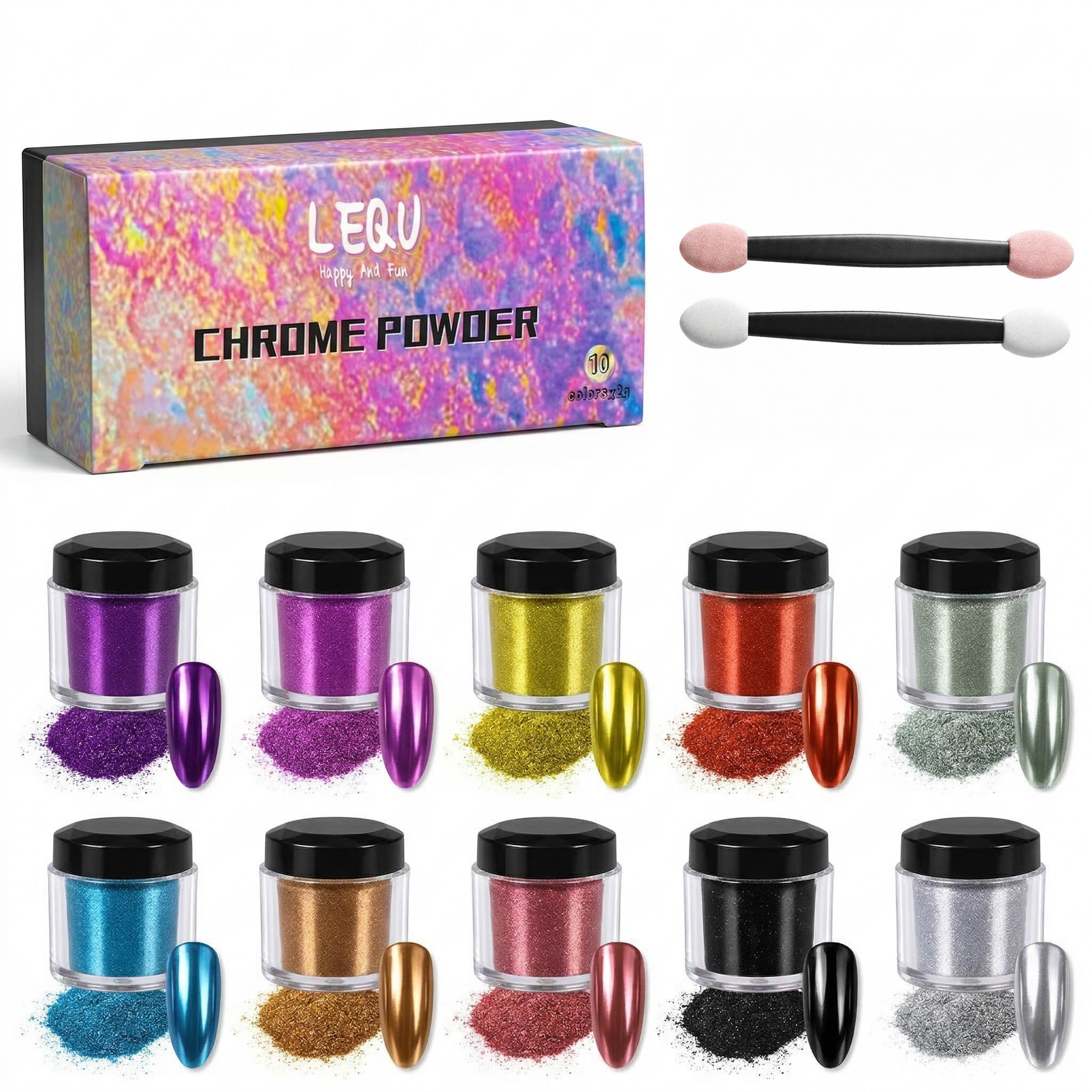 DIY 10色マジックミラーパウダー、ミラー効果マイカパウダ - Mica Powder Colorant のレビューと価格