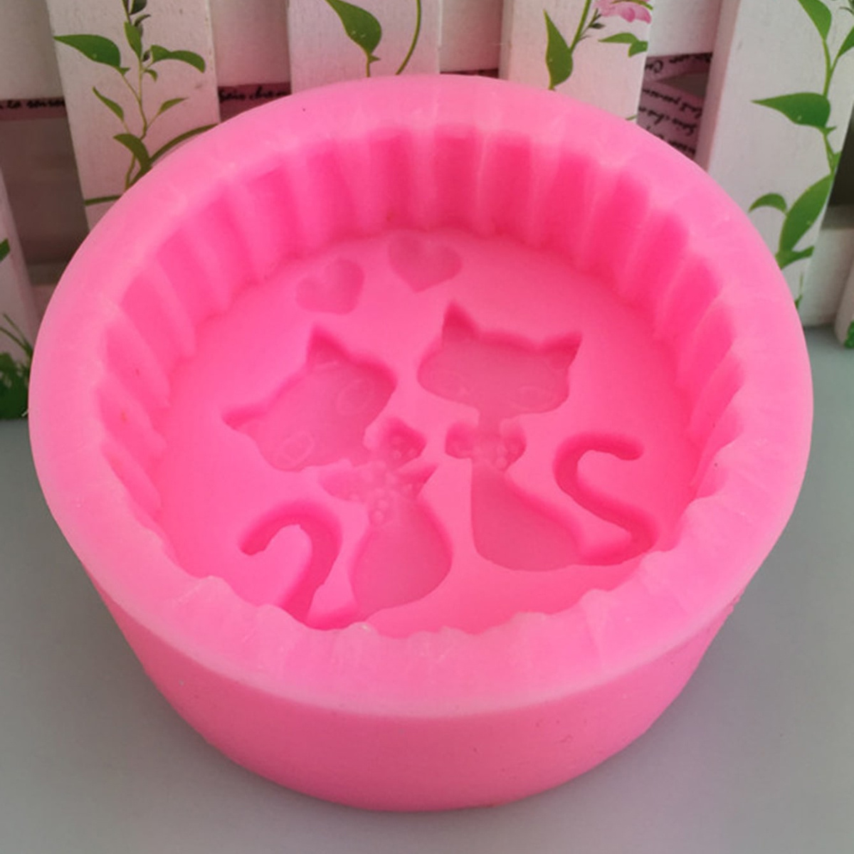1ピースシリコン製猫型石鹸型 - 丸型DIYキャンドル作成型 - Soap Making Ideas のレビューと価格