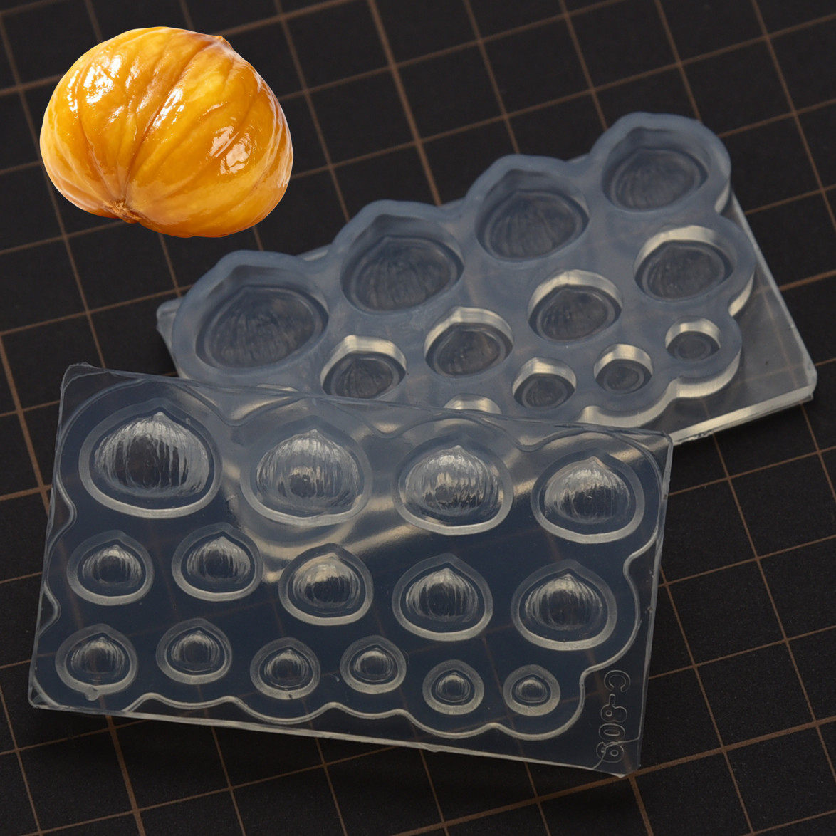 超軽量粘土ミニチュア栗シリコンモールド DIY ポリマー粘土 - Soap Making Game のレビューと価格