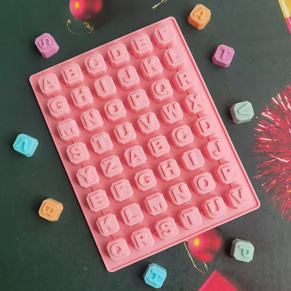 48 文字英語アルファベット文字シリコーン型石鹸型ケーキカッ - Soap Making Bar のレビューと価格
