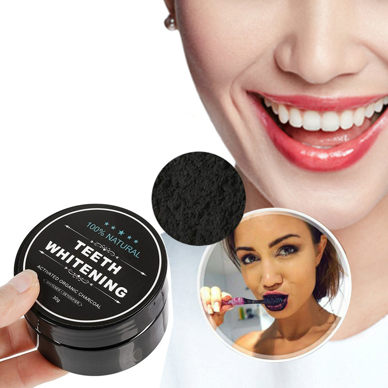 30グラム美白パウダー歯磨き強力な美白歯粉末木炭口腔衛生ケア - Activated Charcoal Powder のレビューと価格