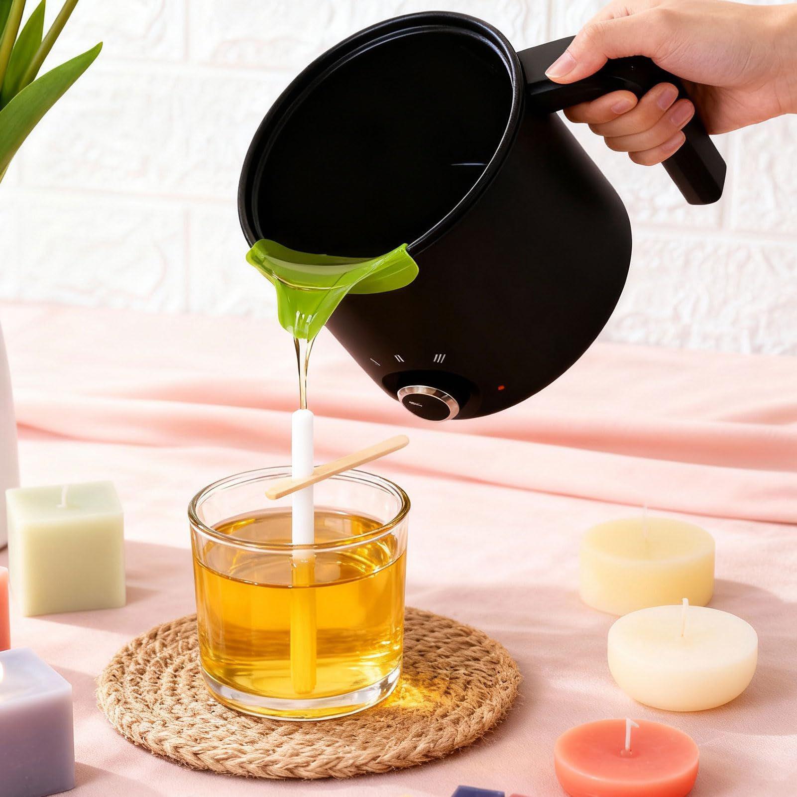 キャンドルワックス溶解ポット 1.5L 大型ステンレス製電気 - Soap Making Kit のレビューと価格