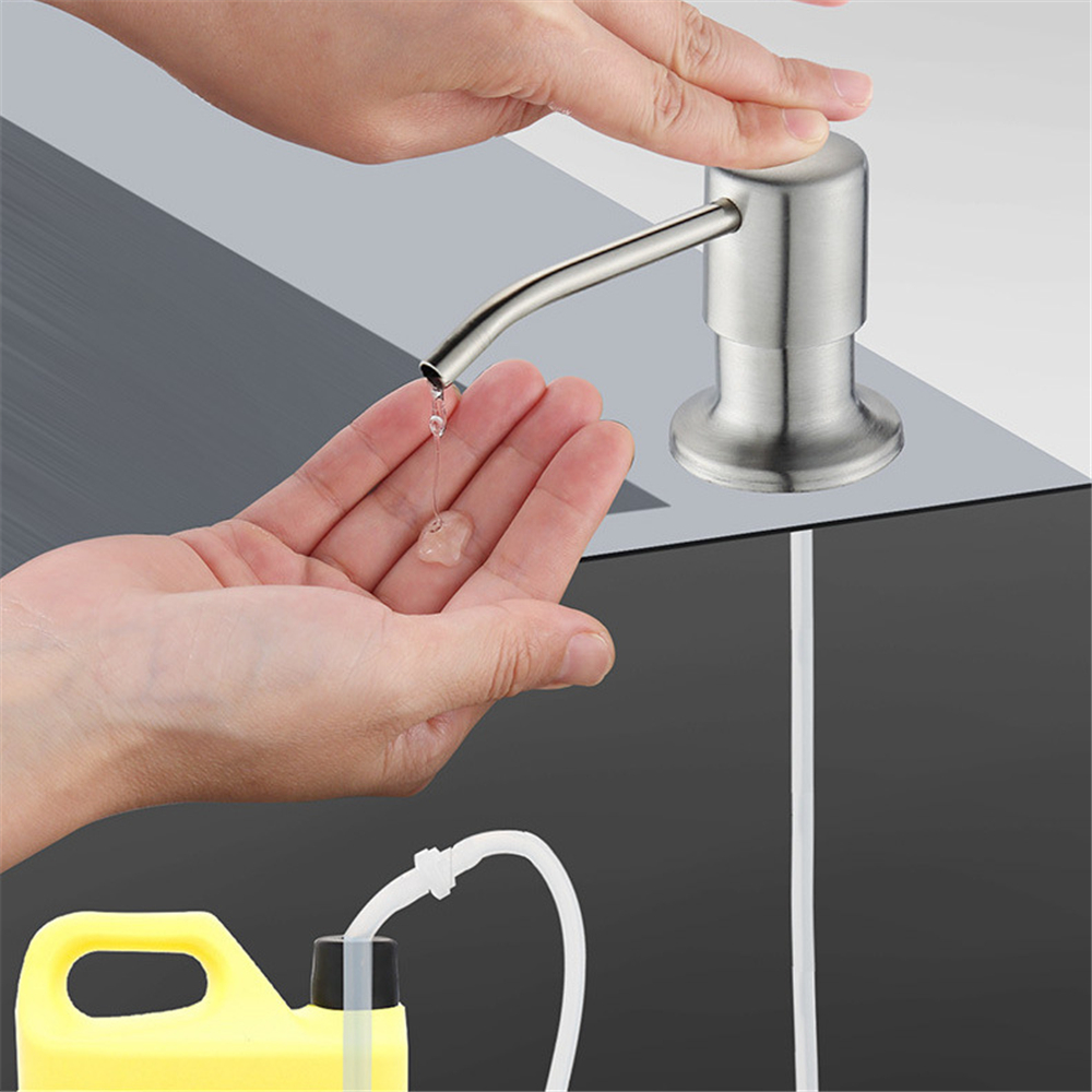 ステンレス鋼キッチンシンクソープディスペンサー内蔵ポンプ手動 - Soap Making Liquid のレビューと価格
