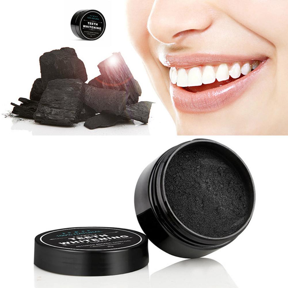 歯のホワイトニングパウダー 天然オーガニック活性竹炭 黄ばみ - Activated Charcoal Powder のレビューと価格